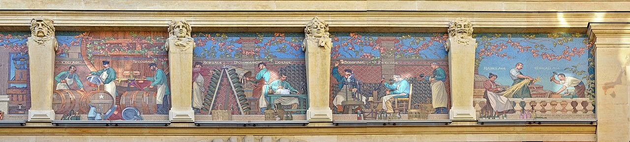 Mosaici di Cellier d'expédition Mumm, Reims